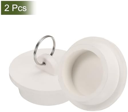 Uxcell 2Pcs Rubber Tub Stoppers for 1-58 Drains