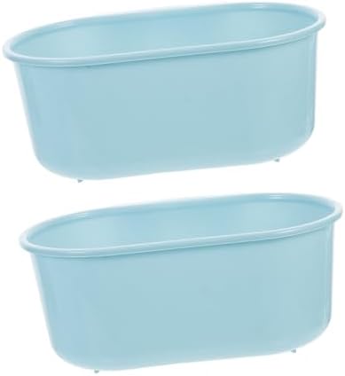 LIFKICH 2Pcs Sturdy Kitchen Sink Drain Basket with Food Strainer and Colander