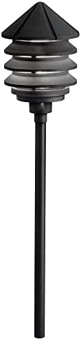 Kichler 15205BKT Six Groove 1-Light Path Light