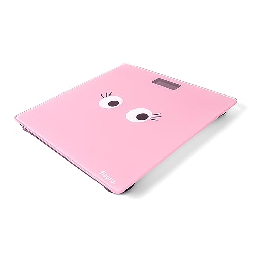Fisura Digital Glass Bathroom Scale Pink 180kg