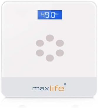 Max Life Digital Body Weight Scale with Large 12 Inch Tempered Glass Display