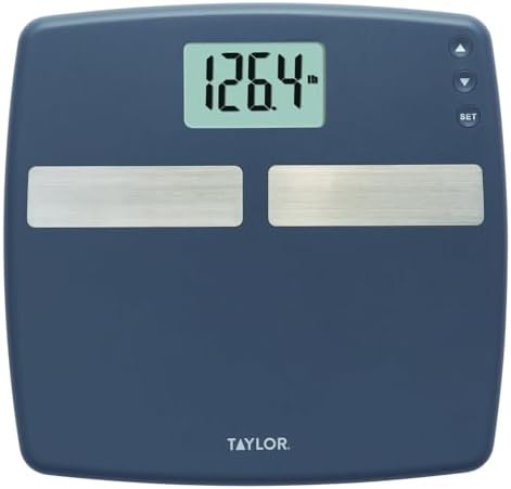 Taylor 400 Lb Digital Body Composition Analyzer Bath Scale Gray