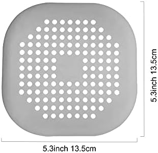 4 Piece Drain Covers Hair Stopper for Shower and Kitchen