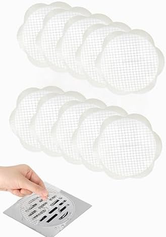 4 X 4 Flower Shape Hair Drain Sticker 10Pcs