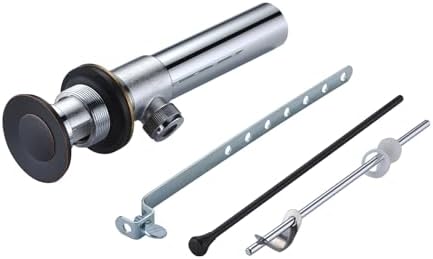 Purelux Bathroom Sink Drain Stopper with Overflow and Lift Rod