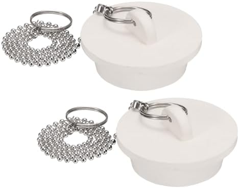 Uxcell 2Pcs Rubber Tub Stoppers for 1-58 Drains