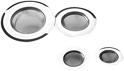 Set of 4 Stainless Steel Drain Plugs with Small Holes