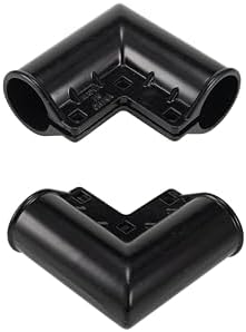 Dailydanny Chain Link Fence Gate Corner 4 Pack Black 1