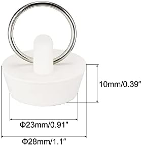 Uxcell Rubber Sink Plug 3pcs for 1 to 1-116 Drains
