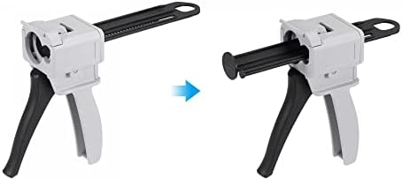 Uxcell 50ml AB Epoxy Resin Mixing Dispenser Gun with 101 Ratio