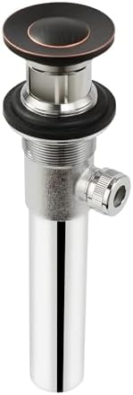 Purelux Bathroom Sink Drain Stopper with Overflow and Lift Rod