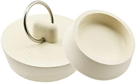 ZYAMY 4pcs White Drain Stopper with Hanging Ring 1