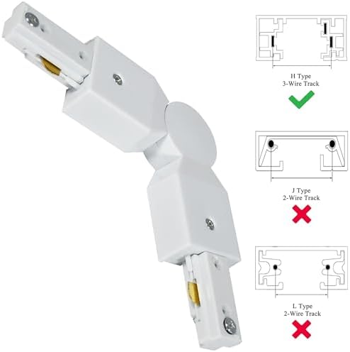 Bravsekai H Track Lighting Connector Kit