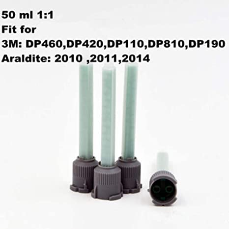 PAGOW 20 Pcs Epoxy Mixing Nozzle Tips for AB Glue Cartridge