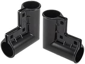 Dailydanny Chain Link Fence Gate Corner 4 Pack Black 1