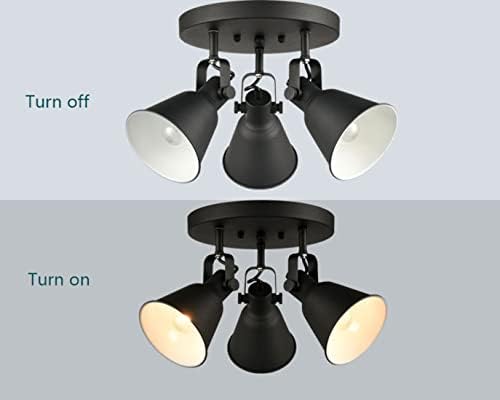 DIRYZON EUL 3 Light Ceiling Spot Light Matte Black Industrial Design