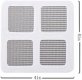 Hair Catcher for Shower and Sink Drains - 4x4 Inch Grid