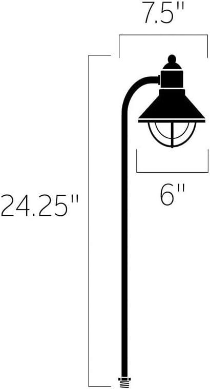 Kichler 15438OB Seaside Path Light 1-Light 12V Olde Brick