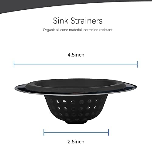 MW-NIHOLA 2PCS Sink Strainers Flexible and Rust Free