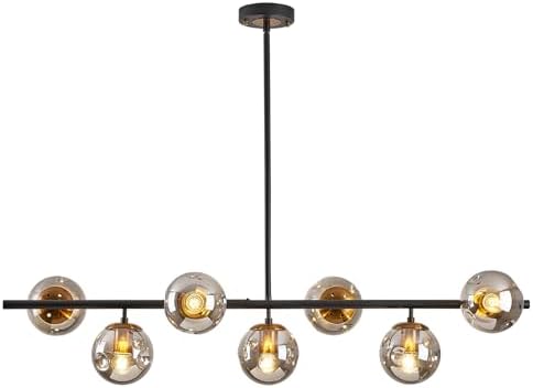 Modern Linear Chandeliers with Sloped Ceiling Adapter