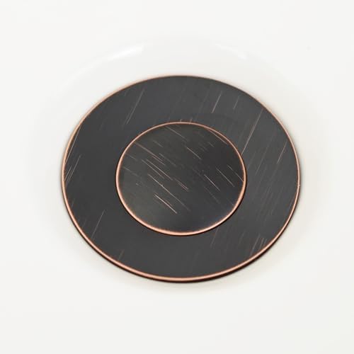 Purelux Bathroom Sink Drain Stopper with Overflow and Lift Rod