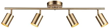 Globe Electric Pratt 4-Light Track Lighting Matte Brass Gold 1