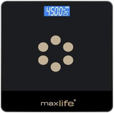 Max Life Digital Body Weight Scale with Large 12 Inch Tempered Glass Display