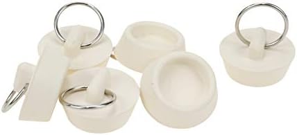 Semetall 6 Pack 1-18 Inch Bath Plug with Hanging Ring