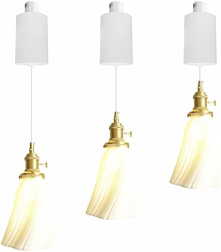 Adjustable Height Vintage Copper Track Pendant Light