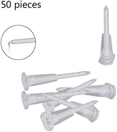 50PCS Epoxy Mixing Nozzle Static Mixer Tips for 50ml Resin Cartridges