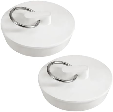 Psyqtsuary Rubber Sink Stopper 2 PCS Universal Drain Plug