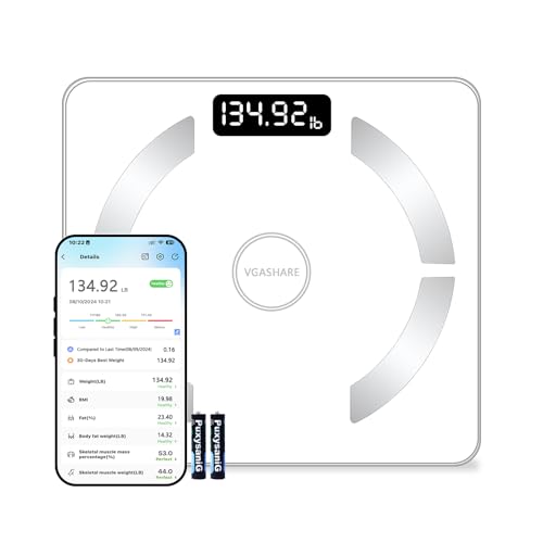 VGASHARE Weight Scale with LED Display and 400 lb Capacity