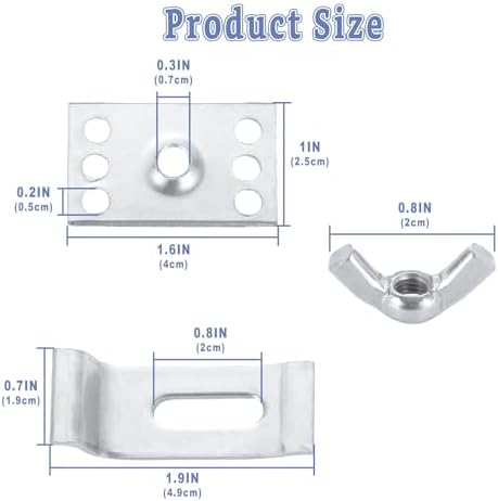 LANIAKEA 30PCS Sink Clips Kit - Silver Undermount Sink Mounting Clips