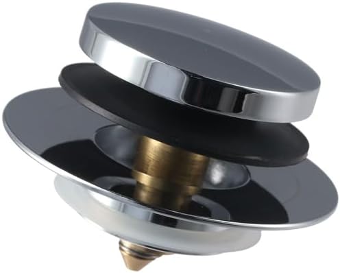 Universal Chrome Bathtub Drain Stopper with Tip Toe Design