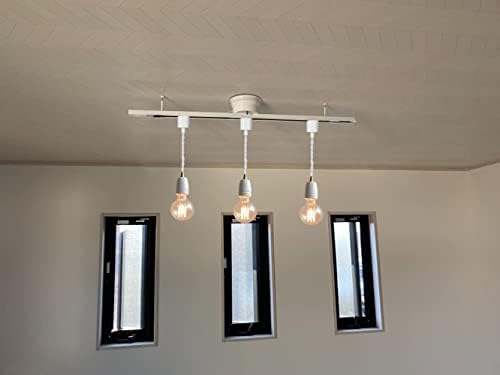 3-Pack H Track Lighting White E26 Ceramic Base 1181 Inches