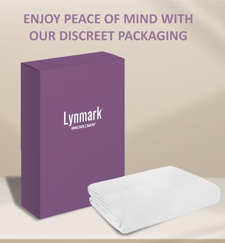 Lynmark Washable Bed Pads - Non-Slip Waterproof Incontinence Protector for Bedwetting