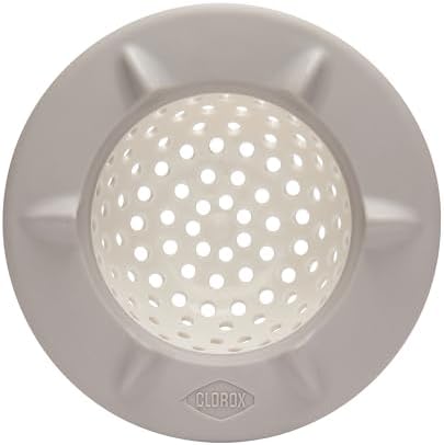 Clorox KeptClean Kitchen Sink Strainer 2-Pack Almond Cream