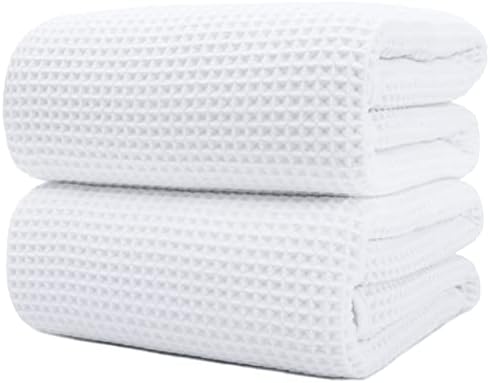 POLYTE Microfiber Quick Dry Bath Sheet Set of 2