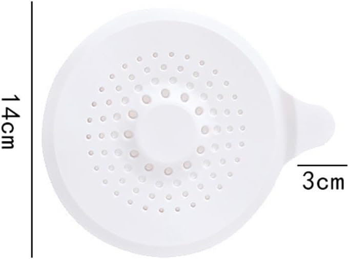 YUANJIA Shower Drain Cover with Suction Cup 2 Gray 1 White