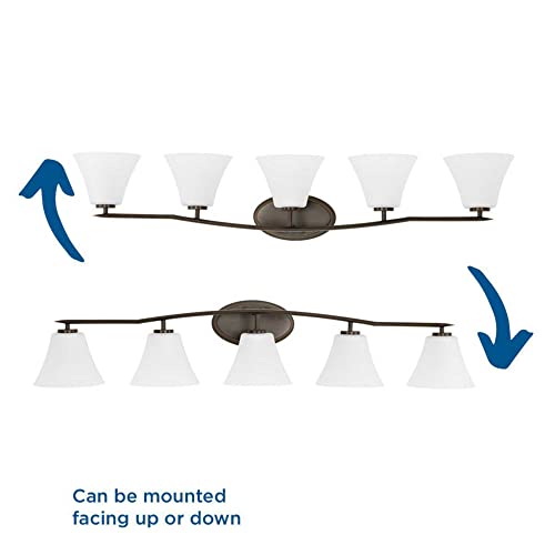 5-Light Brushed Nickel Bath Light by Progress