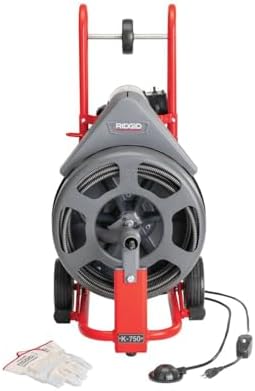 RIDGID 83557 58 Open Cage Drum Auger with 100 IW Cable