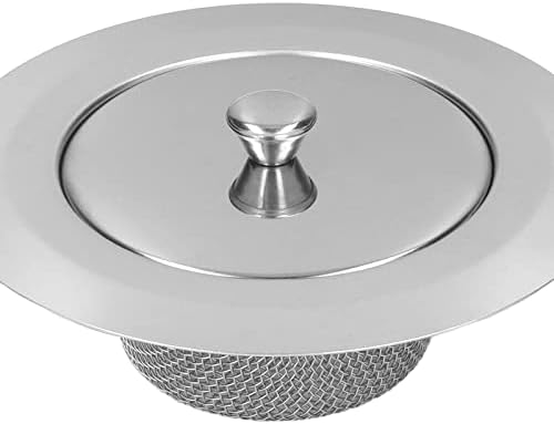 Estink 2pc Stainless Steel Sink Strainer with Lids