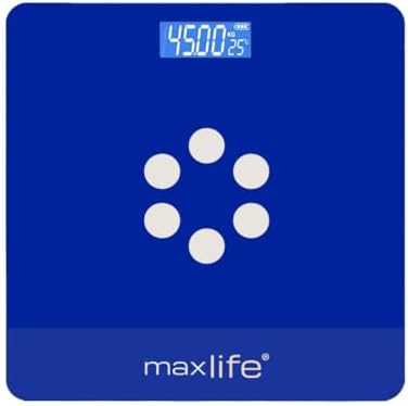 Max Life Digital Body Weight Scale with Large 12 Inch Tempered Glass Display