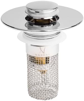 NNaseri Bathroom Sink Drain Strainer - Durable Includes Stopper