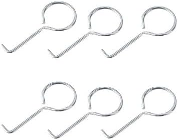 6Pcs Silver Drain Key Lifting Hooks - Stainless Steel Drain Grate Puller
