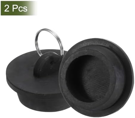 Uxcell 2Pcs Rubber Tub Stoppers for 1-12 Drains