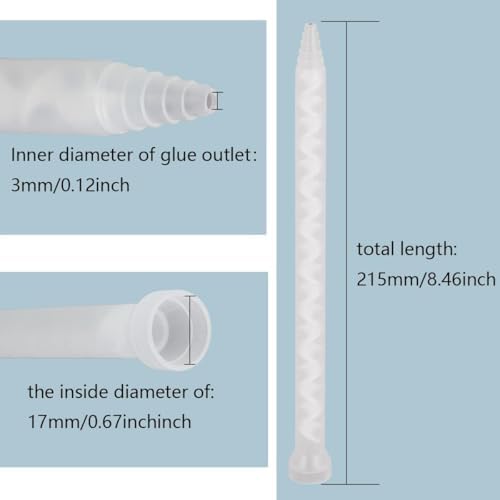Huiyinxuan 18-Element Epoxy Mixing Nozzle 10 Pieces