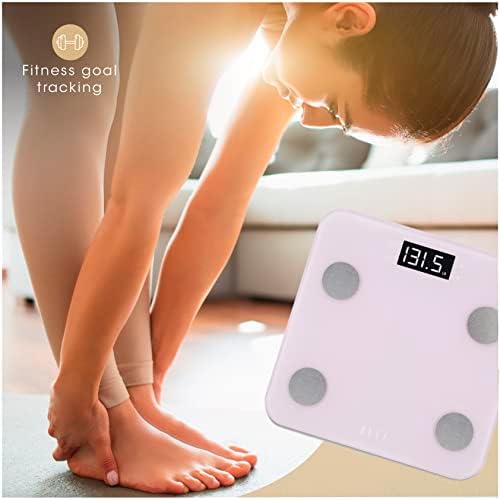 ELLE Digital Body Analysis Scale - 400 lbs Purple LCD