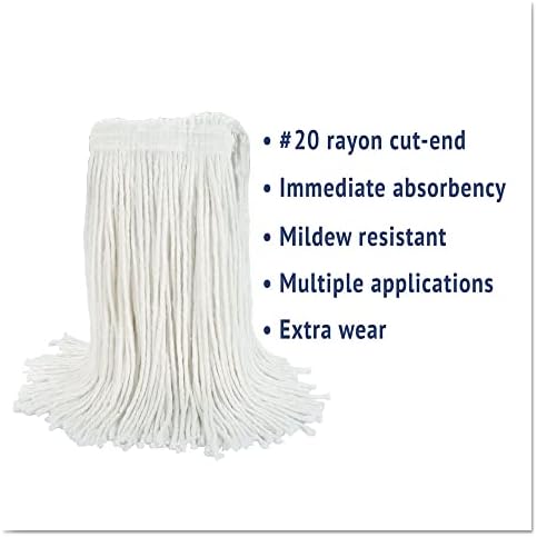Boardwalk BWK2020REA Rayon Wet Mop Head - White