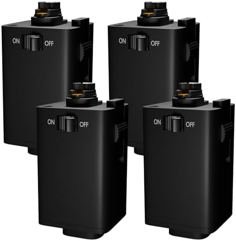 OHLECTRIC Pendant Track Adapter - Pack of 4 Black
